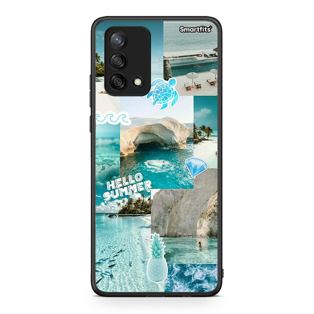 Oppo A74 4G Aesthetic Summer Θήκη από τη Smartfits με σχέδιο στο πίσω μέρος και μαύρο περίβλημα | Smartphone case with colorful back and black bezels by Smartfits