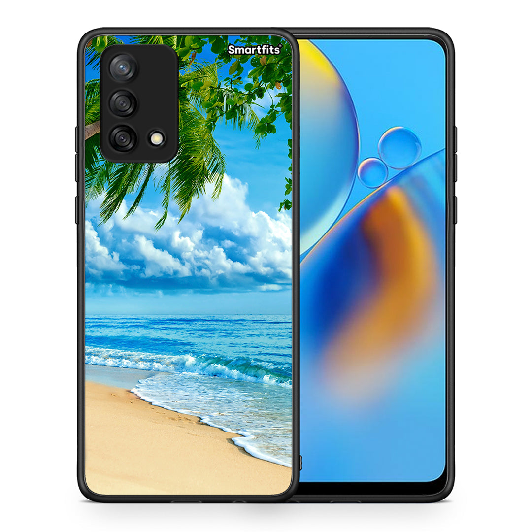 Θήκη Oppo A74 4G Beautiful Beach από τη Smartfits με σχέδιο στο πίσω μέρος και μαύρο περίβλημα | Oppo A74 4G Beautiful Beach case with colorful back and black bezels