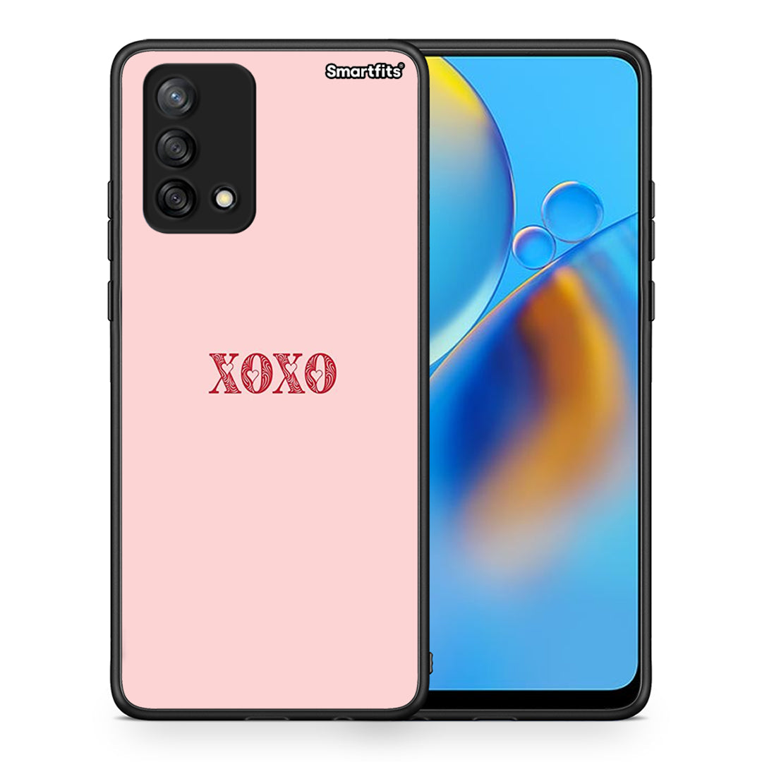 Θήκη Oppo A74 4G XOXO Love από τη Smartfits με σχέδιο στο πίσω μέρος και μαύρο περίβλημα | Oppo A74 4G XOXO Love case with colorful back and black bezels