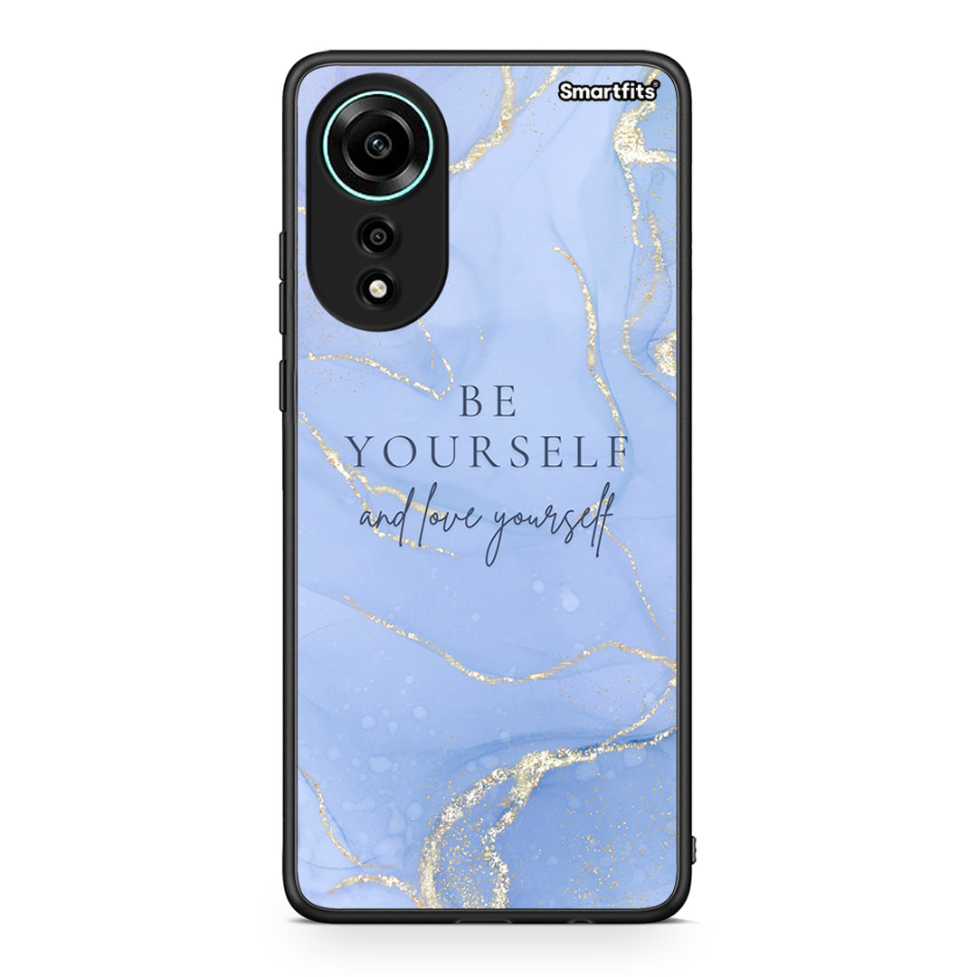 Oppo A78 4G Be Yourself θήκη από τη Smartfits με σχέδιο στο πίσω μέρος και μαύρο περίβλημα | Smartphone case with colorful back and black bezels by Smartfits