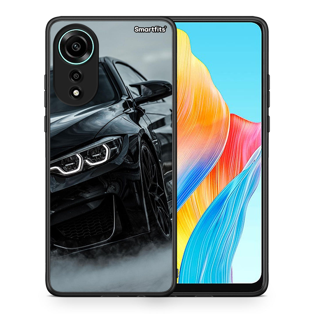 Θήκη Oppo A78 4G Black BMW από τη Smartfits με σχέδιο στο πίσω μέρος και μαύρο περίβλημα | Oppo A78 4G Black BMW case with colorful back and black bezels