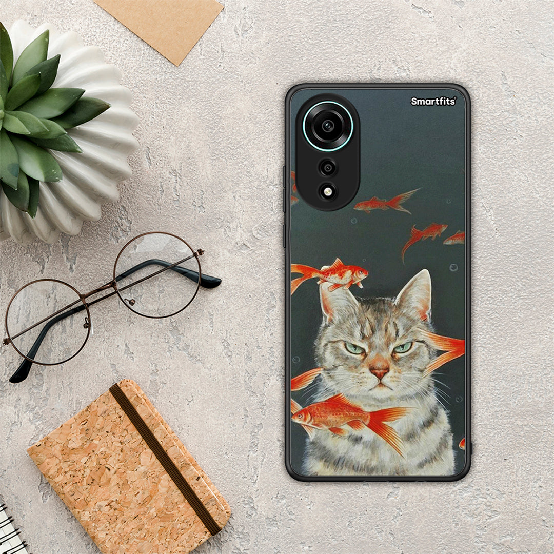 Cat Goldfish - Oppo A78 4G case