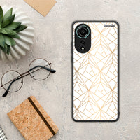 Thumbnail for Geometric Luxury White - Oppo A78 4G case