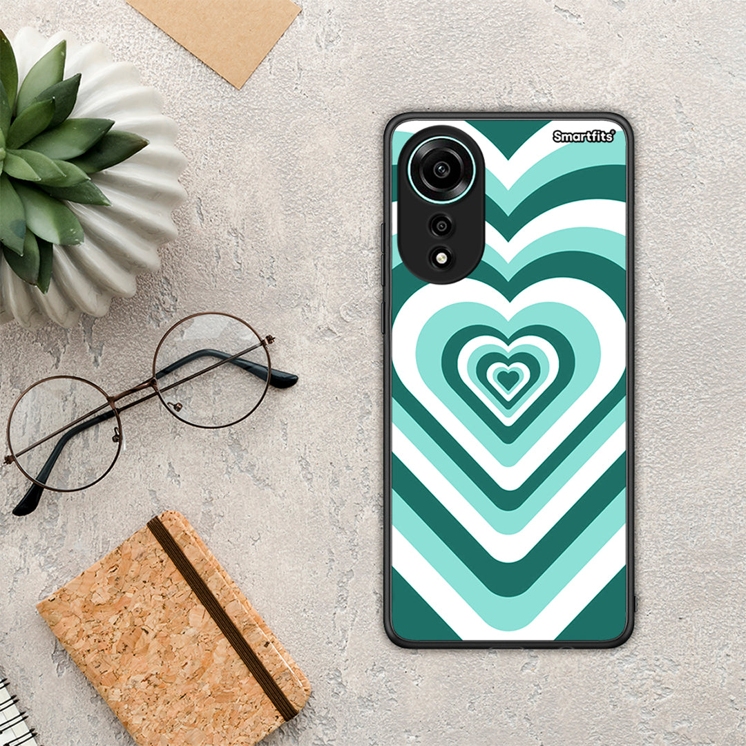 Green Hearts - Oppo A78 4G case