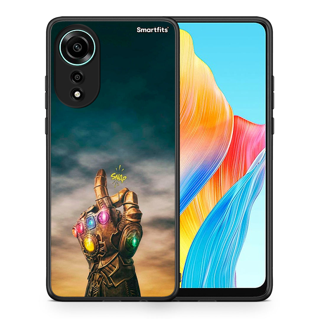 Θήκη Oppo A78 4G Infinity Snap από τη Smartfits με σχέδιο στο πίσω μέρος και μαύρο περίβλημα | Oppo A78 4G Infinity Snap case with colorful back and black bezels