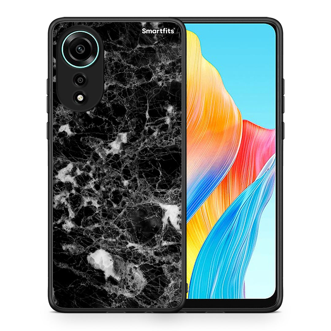 Θήκη Oppo A78 4G Male Marble από τη Smartfits με σχέδιο στο πίσω μέρος και μαύρο περίβλημα | Oppo A78 4G Male Marble case with colorful back and black bezels