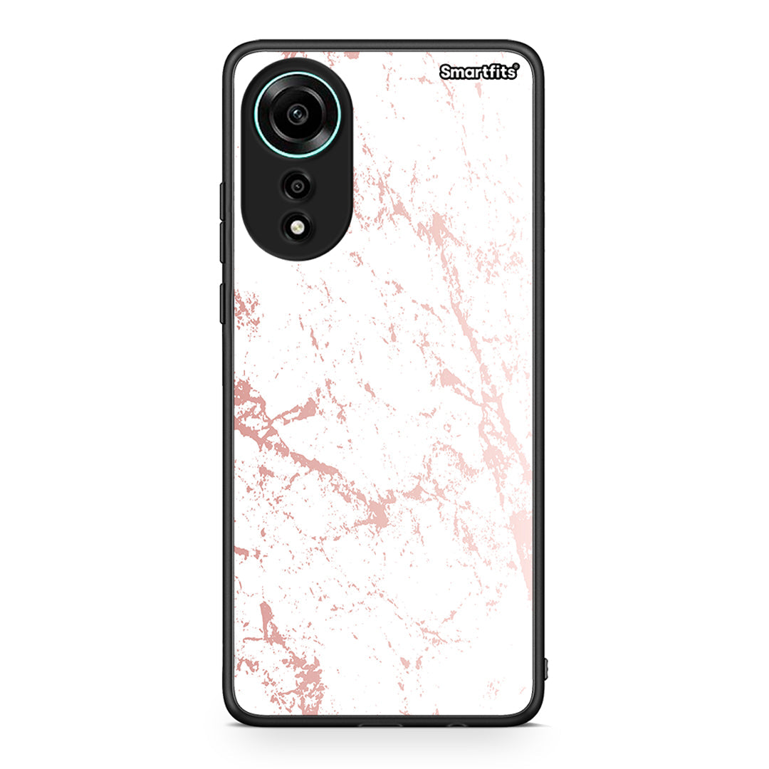 116 - Oppo A78 4G Pink Splash Marble case, cover, bumper