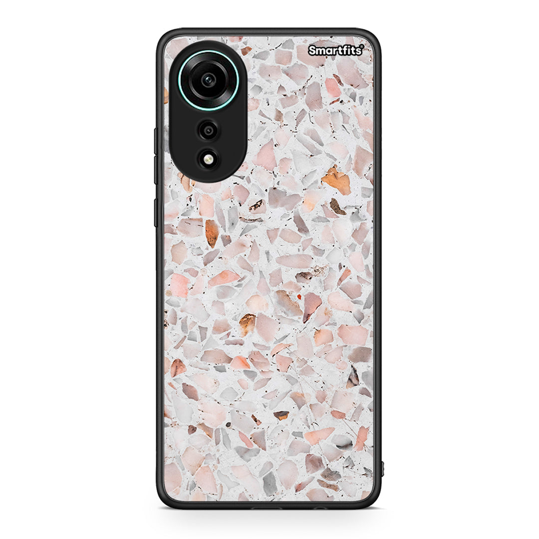 Oppo A78 4G Marble Terrazzo θήκη από τη Smartfits με σχέδιο στο πίσω μέρος και μαύρο περίβλημα | Smartphone case with colorful back and black bezels by Smartfits