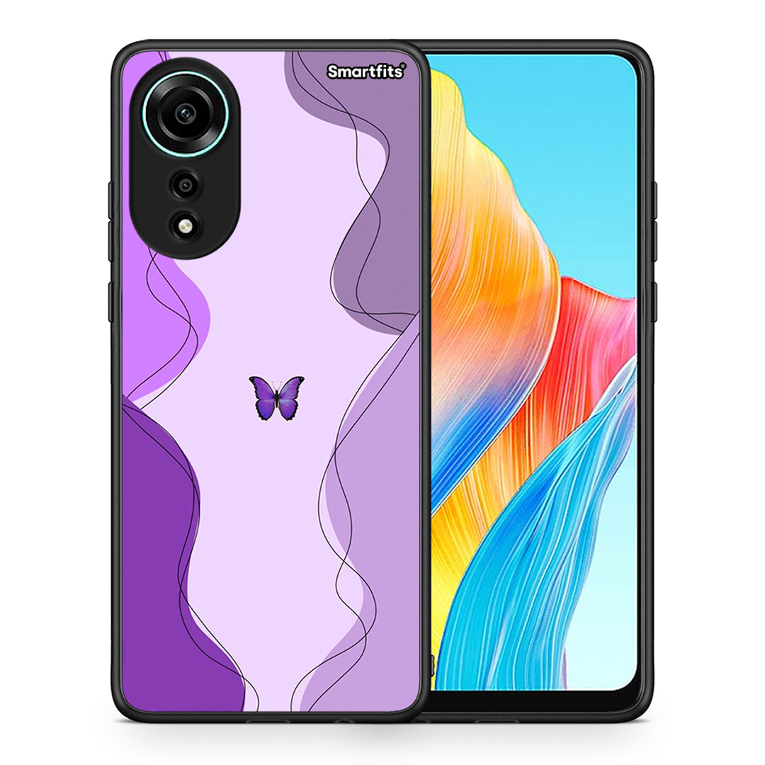 Purple Mariposa - Oppo A78 4G case