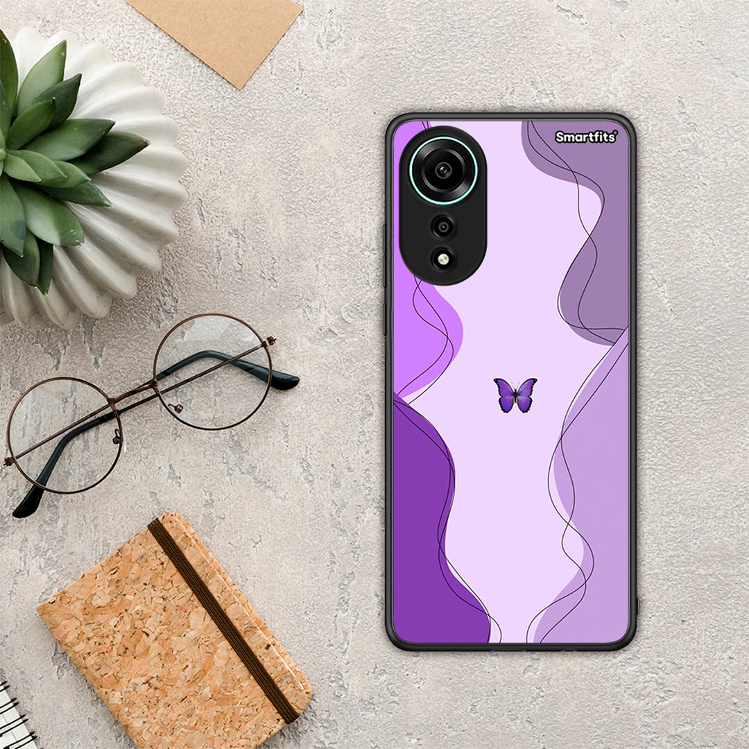 Purple Mariposa - Oppo A78 4G case