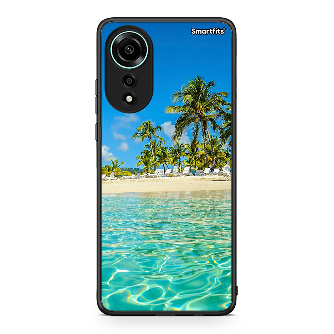 Oppo A78 4G Tropical Vibes Θήκη από τη Smartfits με σχέδιο στο πίσω μέρος και μαύρο περίβλημα | Smartphone case with colorful back and black bezels by Smartfits