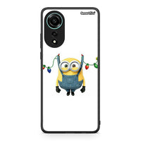 Thumbnail for Oppo A78 4G Xmas Minion Lights θήκη από τη Smartfits με σχέδιο στο πίσω μέρος και μαύρο περίβλημα | Smartphone case with colorful back and black bezels by Smartfits