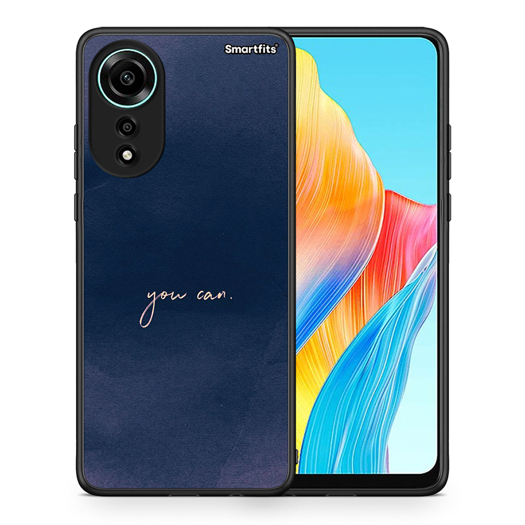 Θήκη Oppo A78 4G You Can από τη Smartfits με σχέδιο στο πίσω μέρος και μαύρο περίβλημα | Oppo A78 4G You Can case with colorful back and black bezels