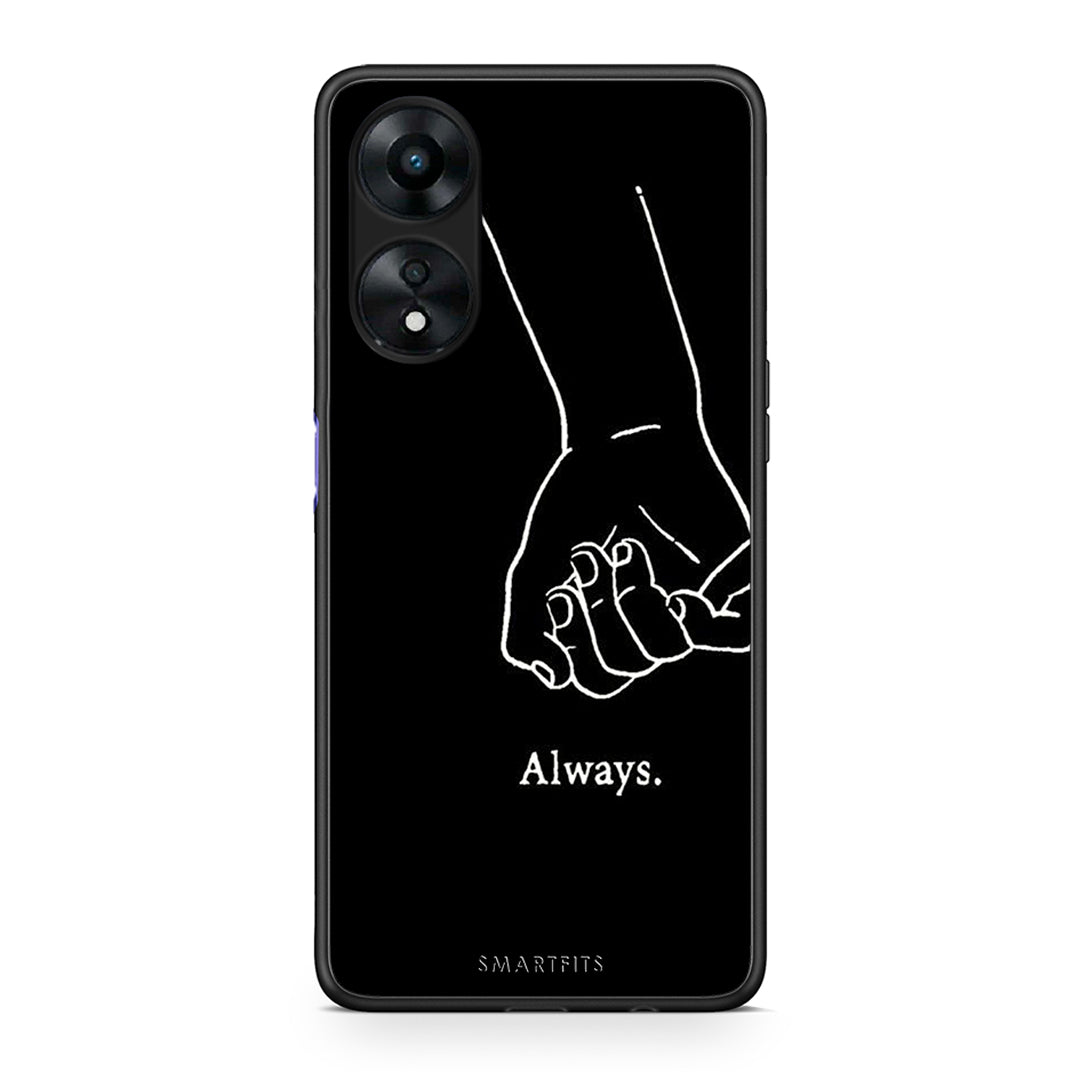 Θήκη Oppo A78 Always & Forever 1 από τη Smartfits με σχέδιο στο πίσω μέρος και μαύρο περίβλημα | Oppo A78 Always & Forever 1 Case with Colorful Back and Black Bezels