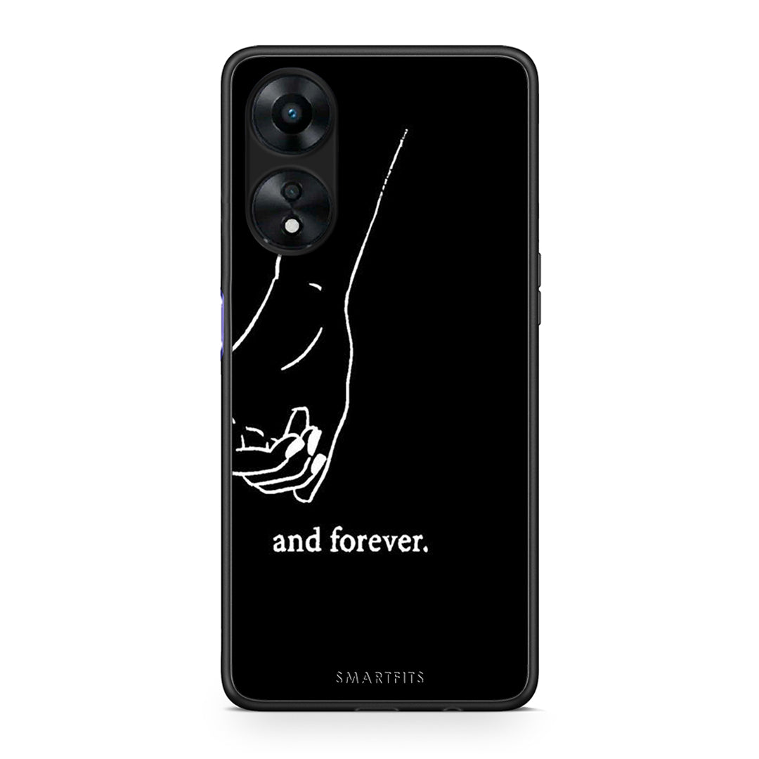 Θήκη Oppo A78 Always & Forever 2 από τη Smartfits με σχέδιο στο πίσω μέρος και μαύρο περίβλημα | Oppo A78 Always & Forever 2 Case with Colorful Back and Black Bezels