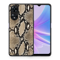 Thumbnail for Θήκη Oppo A78 Animal Fashion Snake από τη Smartfits με σχέδιο στο πίσω μέρος και μαύρο περίβλημα | Oppo A78 Animal Fashion Snake Case with Colorful Back and Black Bezels