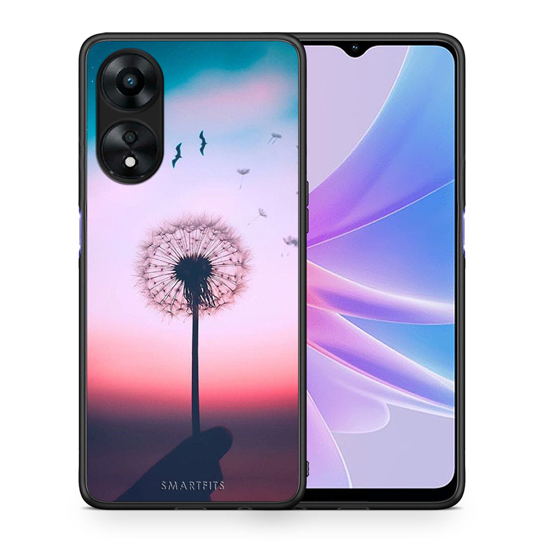 Θήκη Oppo A78 Boho Wish από τη Smartfits με σχέδιο στο πίσω μέρος και μαύρο περίβλημα | Oppo A78 Boho Wish Case with Colorful Back and Black Bezels