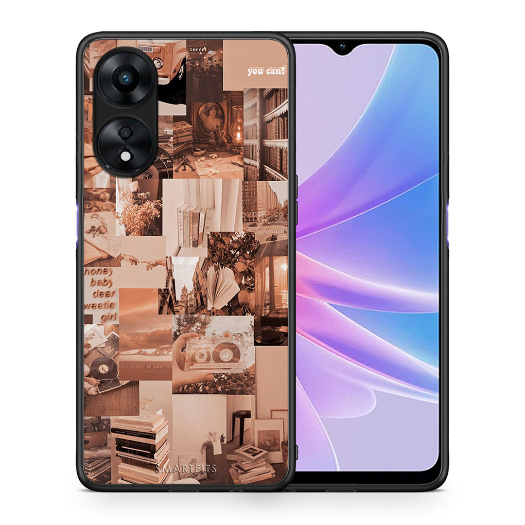 Θήκη Oppo A78 Collage You Can από τη Smartfits με σχέδιο στο πίσω μέρος και μαύρο περίβλημα | Oppo A78 Collage You Can Case with Colorful Back and Black Bezels