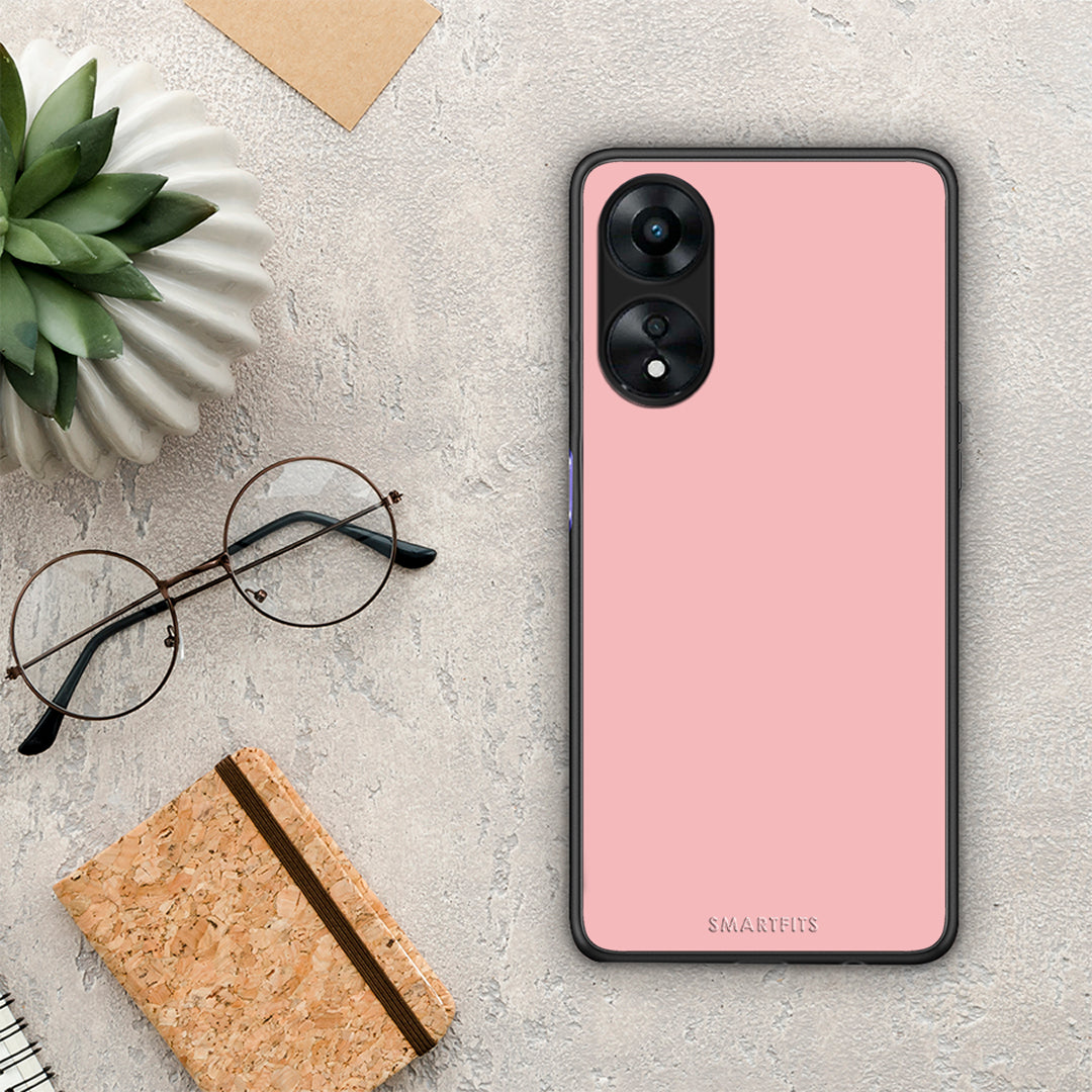 Θήκη Oppo A78 Color Nude από τη Smartfits με σχέδιο στο πίσω μέρος και μαύρο περίβλημα | Oppo A78 Color Nude Case with Colorful Back and Black Bezels