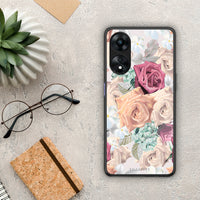 Thumbnail for Θήκη Oppo A78 Floral Bouquet από τη Smartfits με σχέδιο στο πίσω μέρος και μαύρο περίβλημα | Oppo A78 Floral Bouquet Case with Colorful Back and Black Bezels