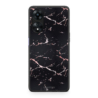 Thumbnail for Θήκη Oppo A78 Marble Black Rosegold από τη Smartfits με σχέδιο στο πίσω μέρος και μαύρο περίβλημα | Oppo A78 Marble Black Rosegold Case with Colorful Back and Black Bezels