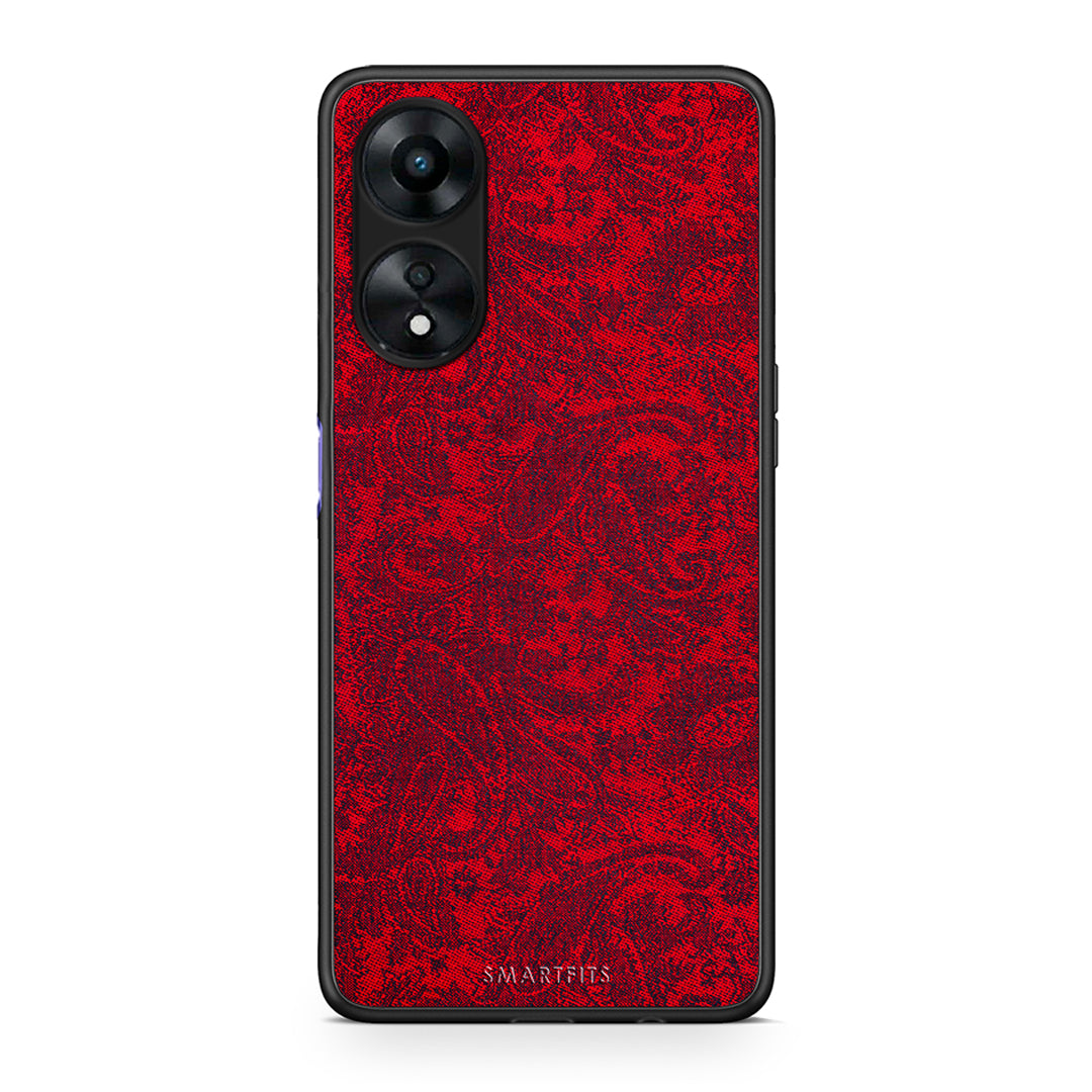 Θήκη Oppo A78 Paisley Cashmere από τη Smartfits με σχέδιο στο πίσω μέρος και μαύρο περίβλημα | Oppo A78 Paisley Cashmere Case with Colorful Back and Black Bezels