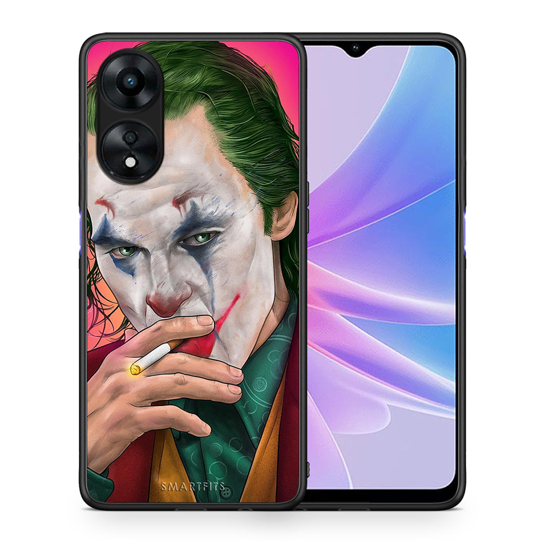 Θήκη Oppo A78 PopArt JokesOnU από τη Smartfits με σχέδιο στο πίσω μέρος και μαύρο περίβλημα | Oppo A78 PopArt JokesOnU Case with Colorful Back and Black Bezels