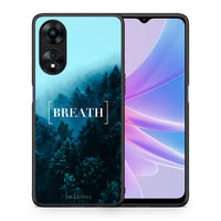 Thumbnail for Θήκη Oppo A78 Quote Breath από τη Smartfits με σχέδιο στο πίσω μέρος και μαύρο περίβλημα | Oppo A78 Quote Breath Case with Colorful Back and Black Bezels