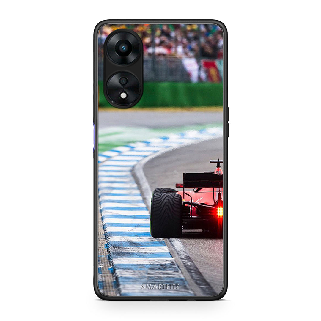 Θήκη Oppo A78 Racing Vibes από τη Smartfits με σχέδιο στο πίσω μέρος και μαύρο περίβλημα | Oppo A78 Racing Vibes Case with Colorful Back and Black Bezels