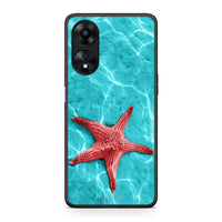 Thumbnail for Θήκη Oppo A78 Red Starfish από τη Smartfits με σχέδιο στο πίσω μέρος και μαύρο περίβλημα | Oppo A78 Red Starfish Case with Colorful Back and Black Bezels