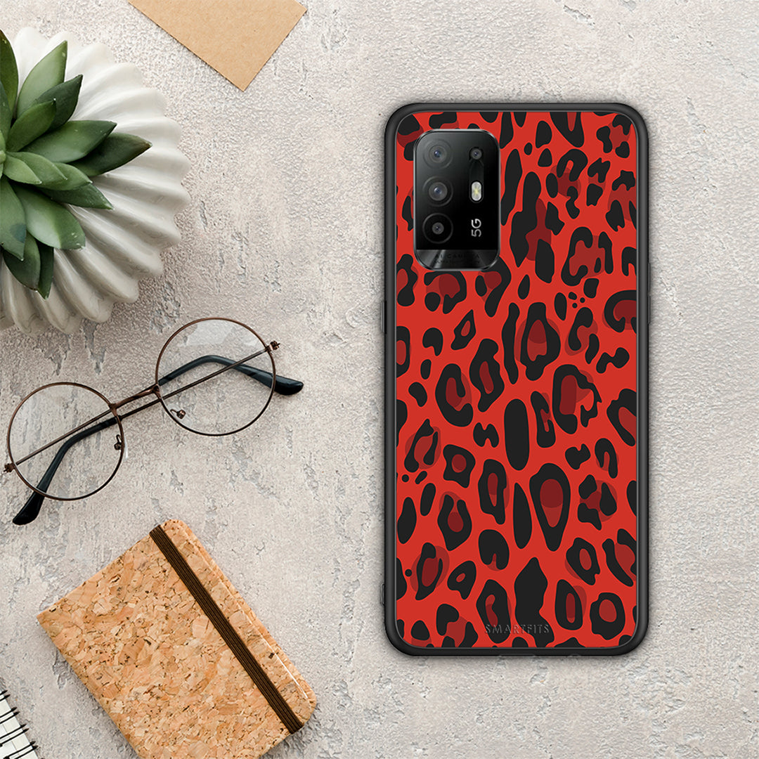 Animal Red Leopard - Oppo A94 5G / F19 Pro / Reno5 Lite case