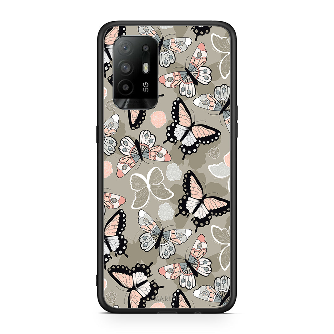 135 - Oppo A94 5G Butterflies Boho case, cover, bumper