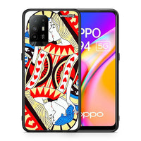 Thumbnail for Θήκη Oppo A94 5G Card Love από τη Smartfits με σχέδιο στο πίσω μέρος και μαύρο περίβλημα | Oppo A94 5G Card Love case with colorful back and black bezels