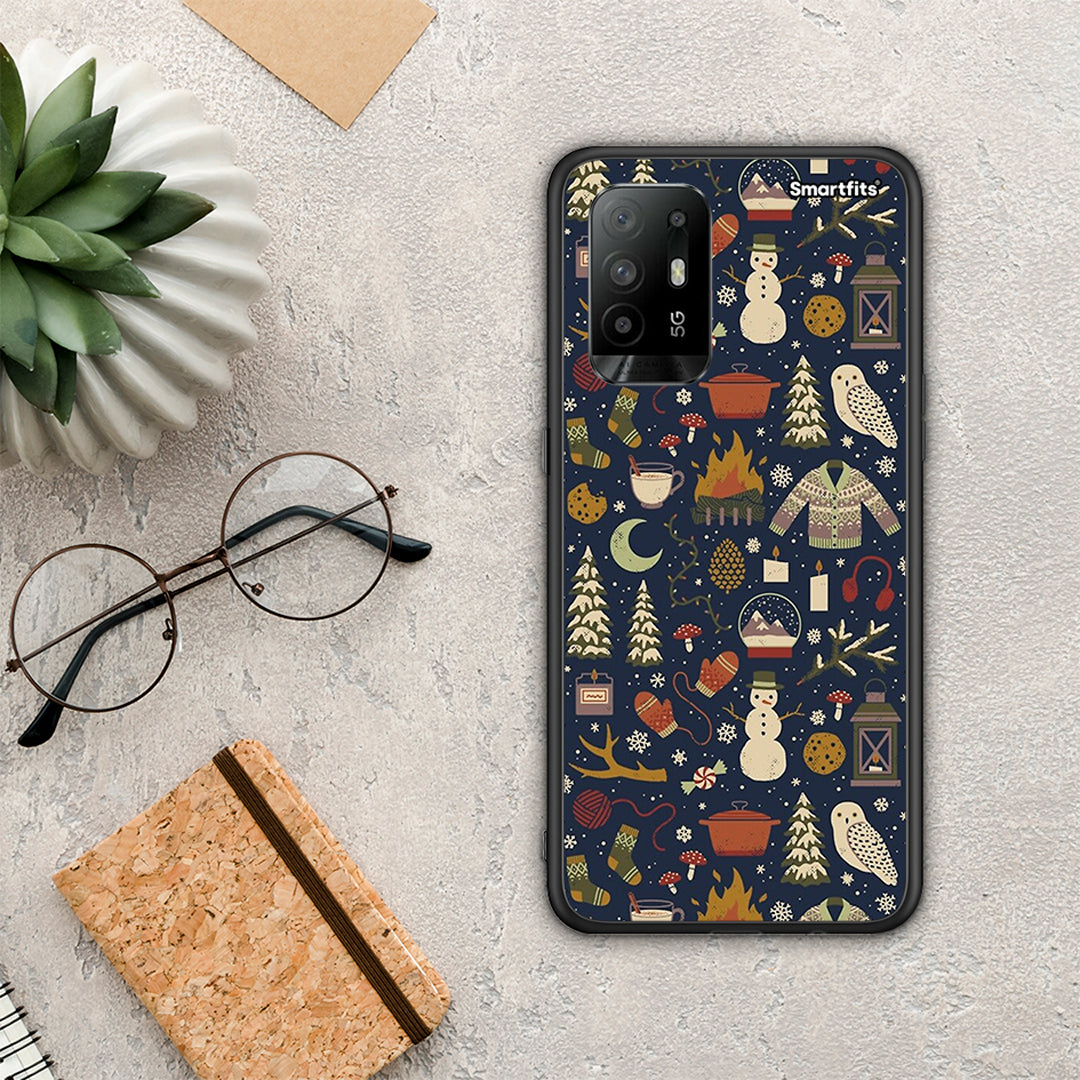 Christmas Elements - Oppo A94 5G / F19 Pro / Reno5 Lite case