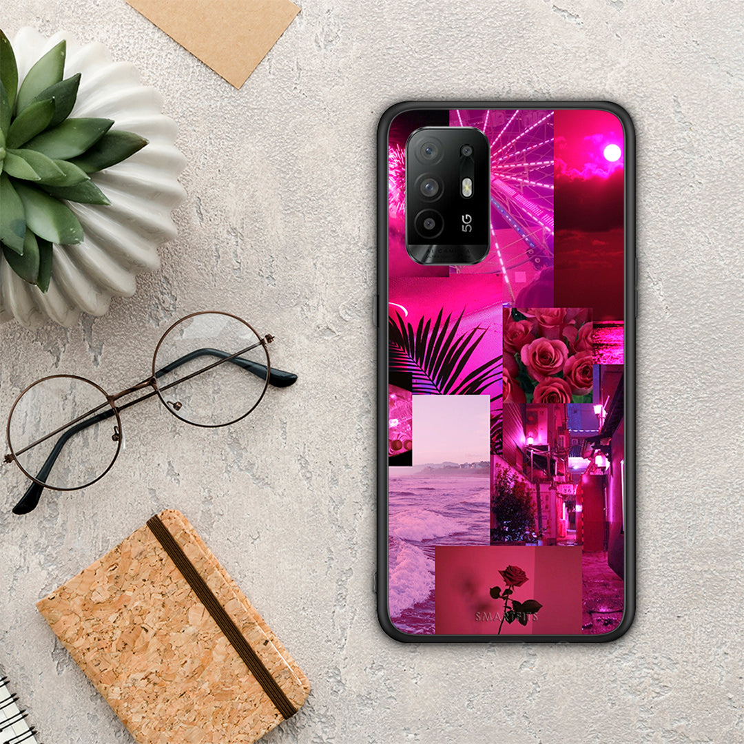 Collage Red Roses - Oppo A94 5G / F19 Pro / Reno5 Lite case