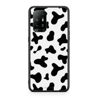 Thumbnail for Oppo A94 5G Cow Print θήκη από τη Smartfits με σχέδιο στο πίσω μέρος και μαύρο περίβλημα | Smartphone case with colorful back and black bezels by Smartfits