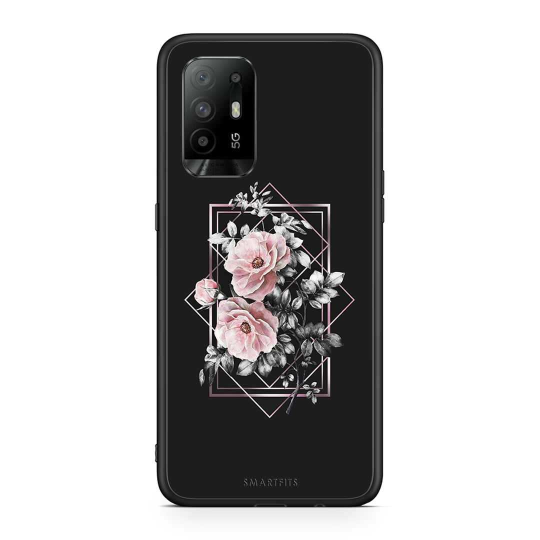 4 - Oppo A94 5G Frame Flower case, cover, bumper