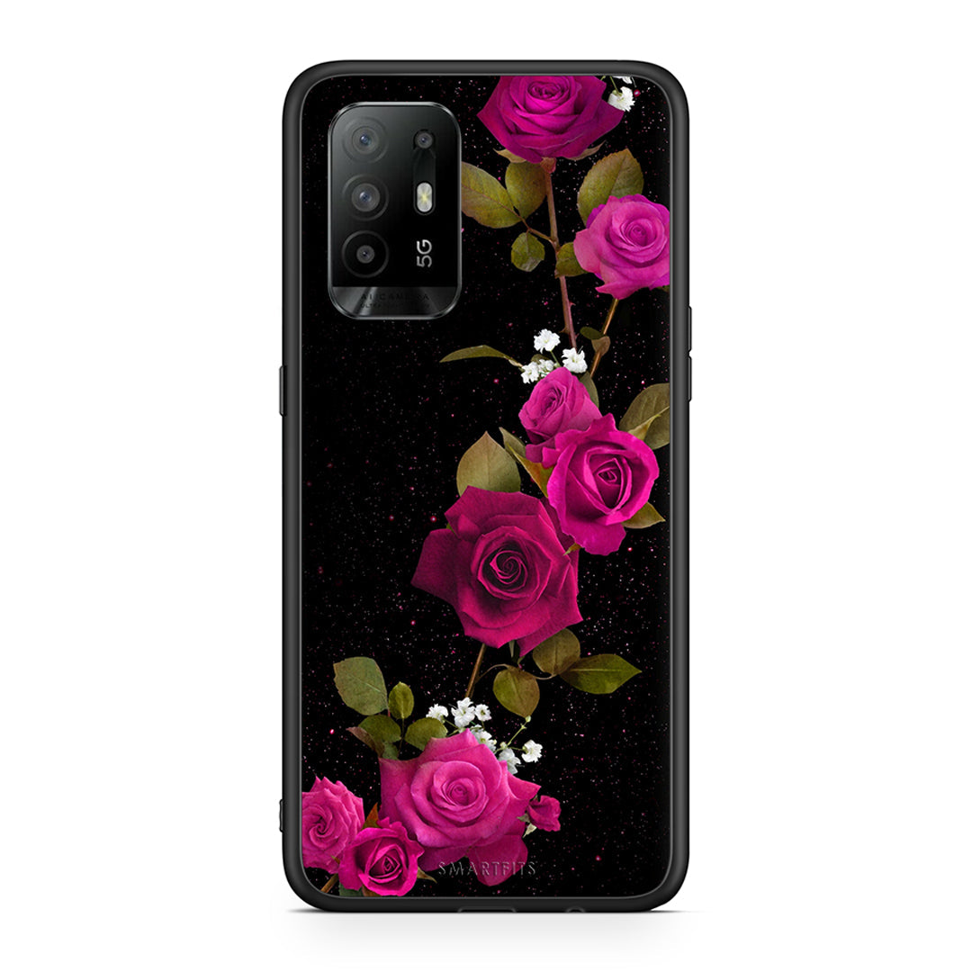 4 - Oppo A94 5G Red Roses Flower case, cover, bumper