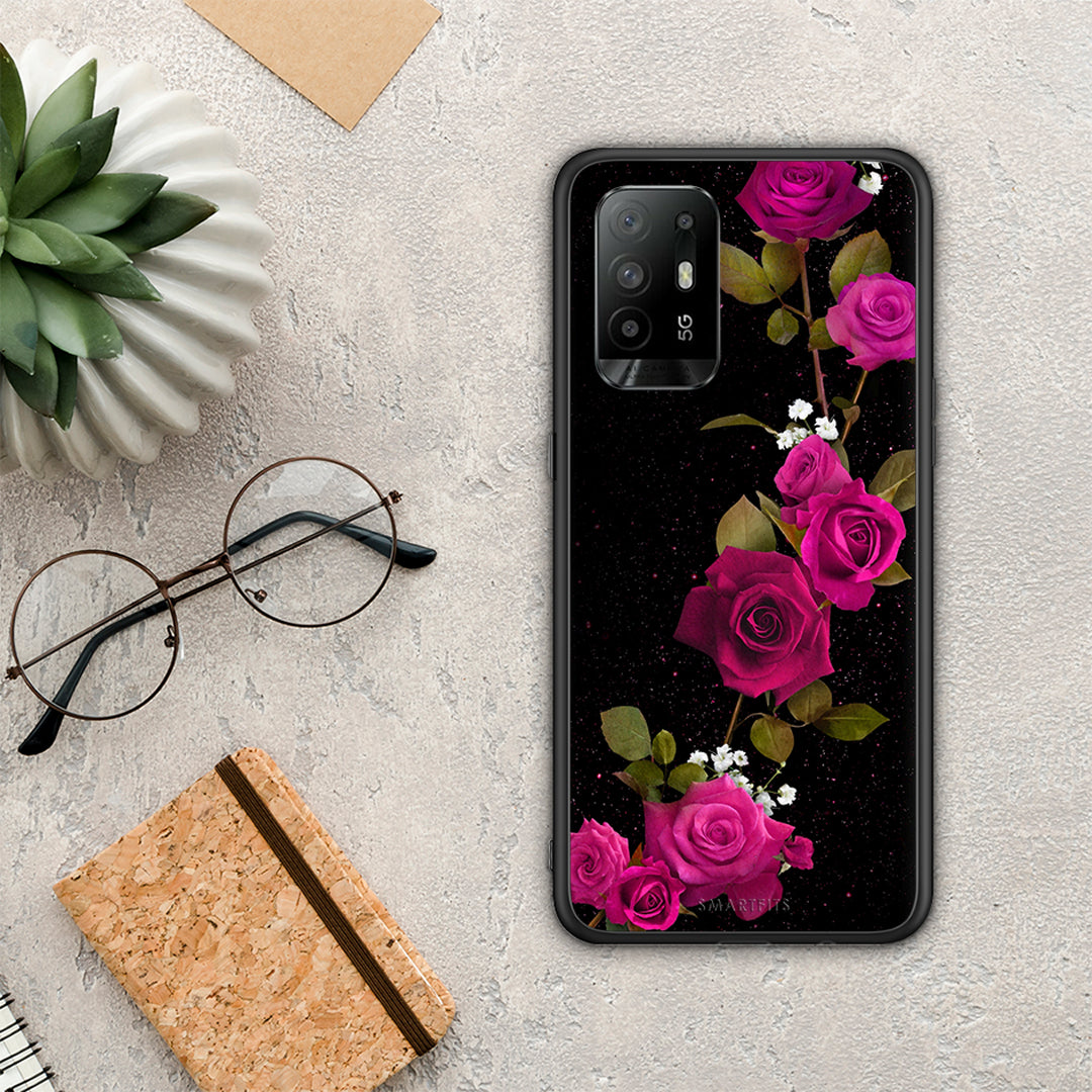 Flower Red Roses - Oppo A94 5G / F19 Pro / Reno5 Lite case