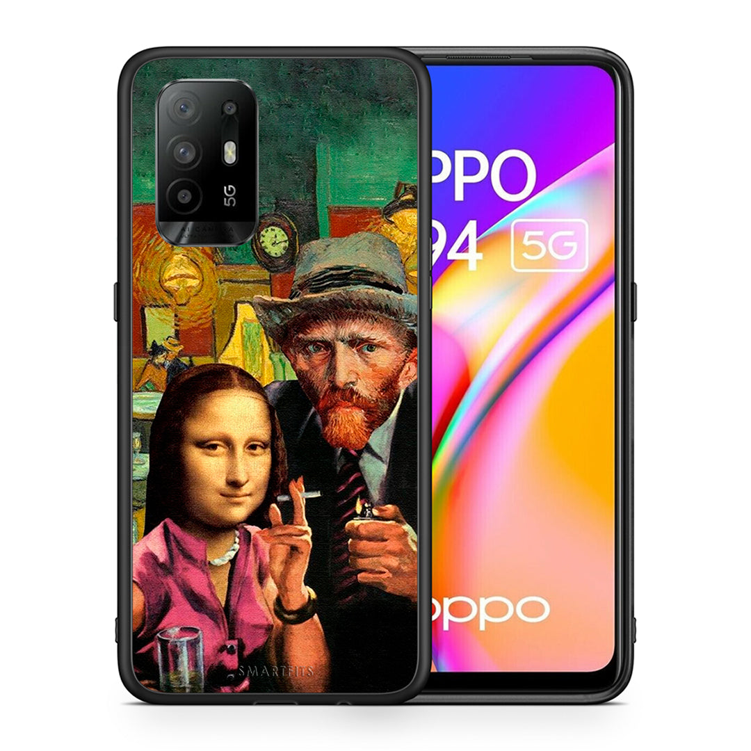 Θήκη Oppo A94 5G Funny Art από τη Smartfits με σχέδιο στο πίσω μέρος και μαύρο περίβλημα | Oppo A94 5G Funny Art case with colorful back and black bezels