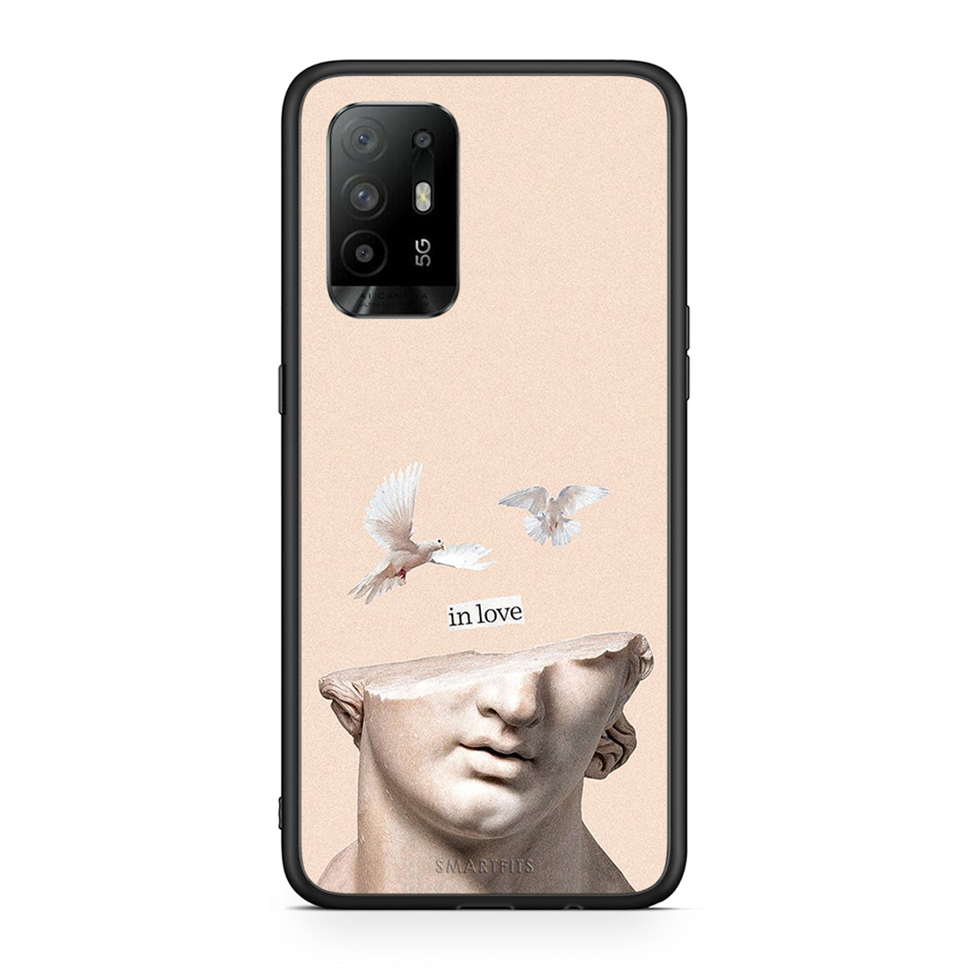 Oppo A94 5G In Love θήκη από τη Smartfits με σχέδιο στο πίσω μέρος και μαύρο περίβλημα | Smartphone case with colorful back and black bezels by Smartfits