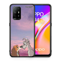 Thumbnail for Θήκη Oppo A94 5G Lady And Tramp από τη Smartfits με σχέδιο στο πίσω μέρος και μαύρο περίβλημα | Oppo A94 5G Lady And Tramp case with colorful back and black bezels