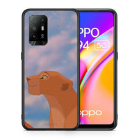 Thumbnail for Θήκη Αγίου Βαλεντίνου Oppo A94 5G Lion Love 2 από τη Smartfits με σχέδιο στο πίσω μέρος και μαύρο περίβλημα | Oppo A94 5G Lion Love 2 case with colorful back and black bezels