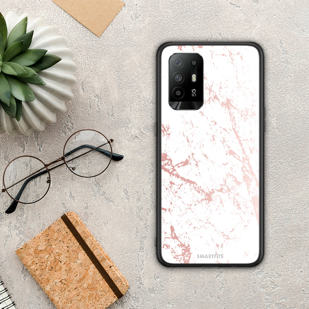 Marble Pink Splash - Oppo A94 5G / F19 Pro / Reno5 Lite case