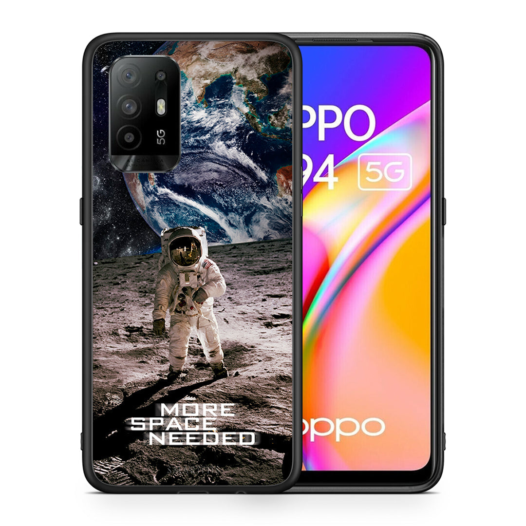 Θήκη Oppo A94 5G More Space από τη Smartfits με σχέδιο στο πίσω μέρος και μαύρο περίβλημα | Oppo A94 5G More Space case with colorful back and black bezels