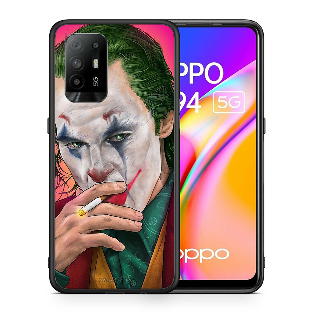 Θήκη Oppo A94 5G JokesOnU PopArt από τη Smartfits με σχέδιο στο πίσω μέρος και μαύρο περίβλημα | Oppo A94 5G JokesOnU PopArt case with colorful back and black bezels