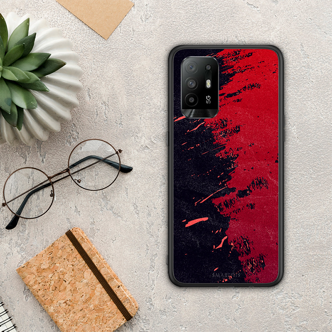 Red Paint - Oppo A94 5G / F19 Pro / Reno5 Lite case