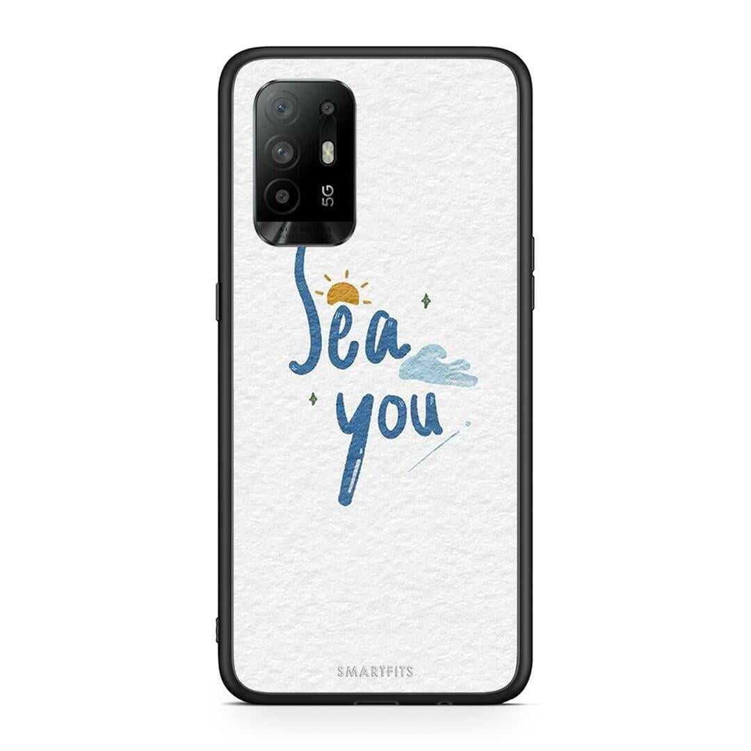 Oppo A94 5G Sea You Θήκη από τη Smartfits με σχέδιο στο πίσω μέρος και μαύρο περίβλημα | Smartphone case with colorful back and black bezels by Smartfits