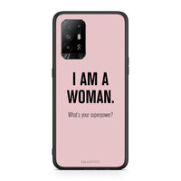 Thumbnail for Oppo A94 5G Superpower Woman θήκη από τη Smartfits με σχέδιο στο πίσω μέρος και μαύρο περίβλημα | Smartphone case with colorful back and black bezels by Smartfits