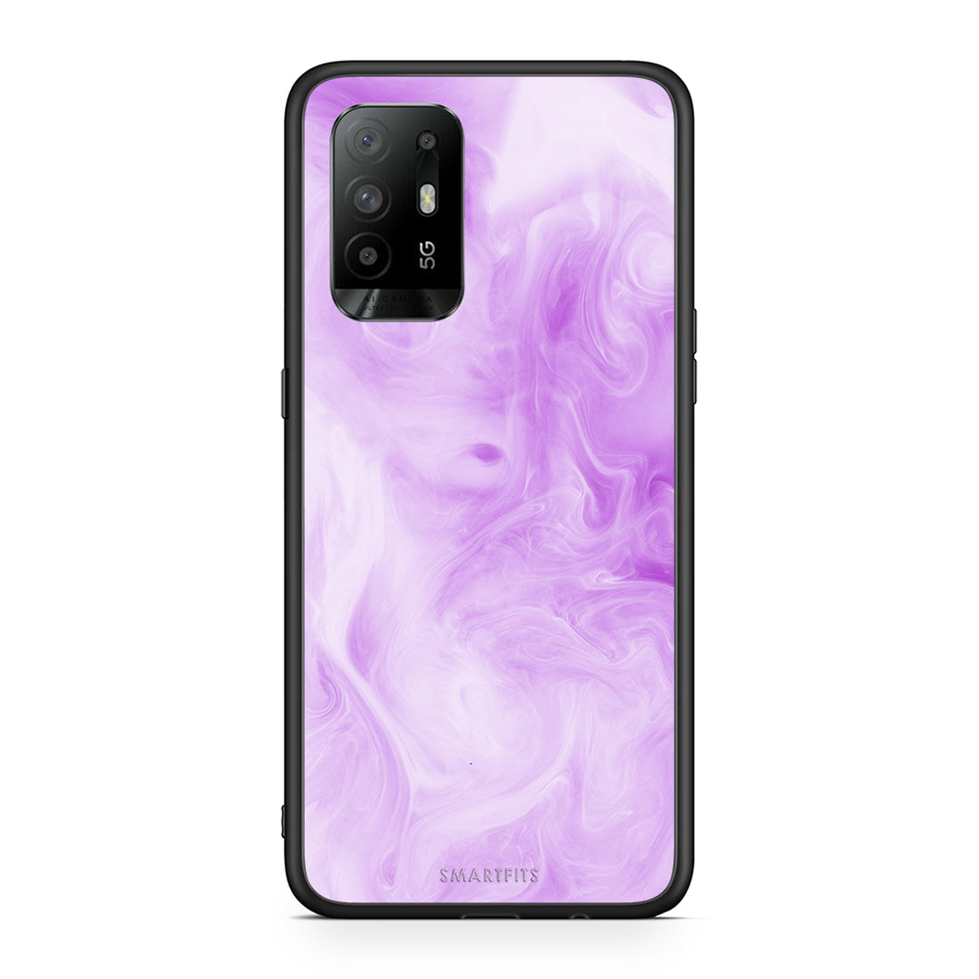 99 - Oppo A94 5G Watercolor Lavender case, cover, bumper